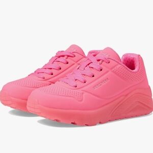 SKECHERS STREET AIR COOLED MEMORY FOAM KIDS SNEAKERS COLOR CORAL SIZE 13